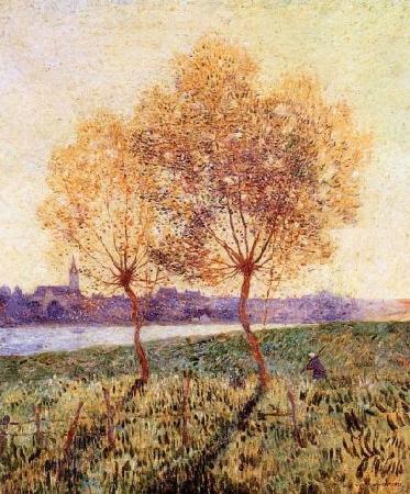 unknow artist Banks of the Loire Basse Indre oil painting image